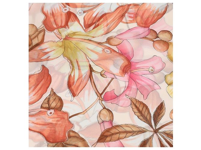 Salvatore Ferragamo Sciarpa con stampa di ibisco Bianco - vista 6