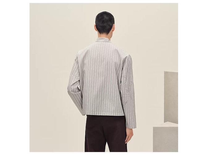 Hermès Giacca con zip Ray per uomo Marrone - vista 3