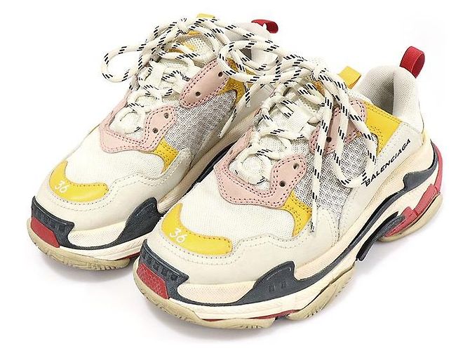 Balenciaga Sneakers da donna triple in schiuma e rete multicolore - vista 2