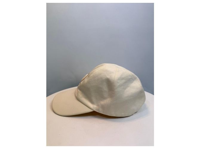 Cappellino Hermès con ricamo di sole Beige - vista 4