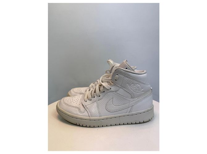 Autre Marque Air Jordan 1 Mid SE Bianco Serpente - vista 4