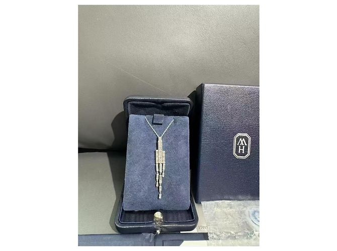 Collana Harry Winston in platino con diamanti a frange Argento - vista 3