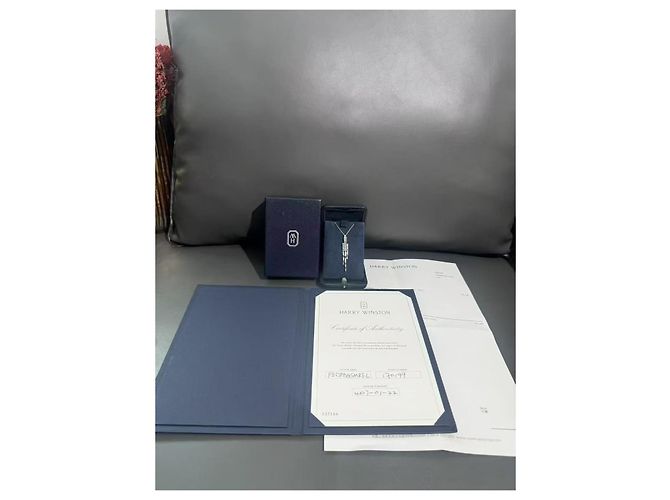 Collana Harry Winston in platino con diamanti a frange Argento - vista 4