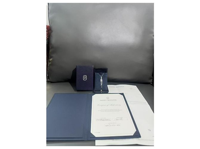 Collana Harry Winston in platino con diamanti a frange Argento - vista 7