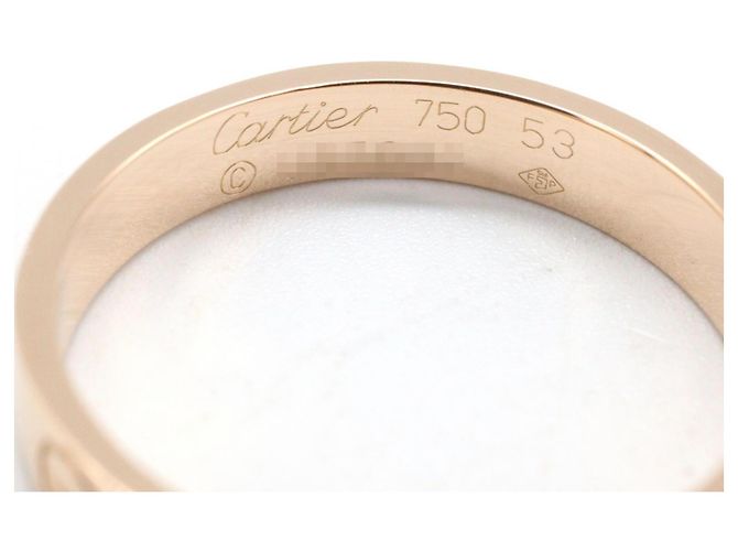 Anello Mini Love Cartier in oro rosa 18K D'oro - vista 3