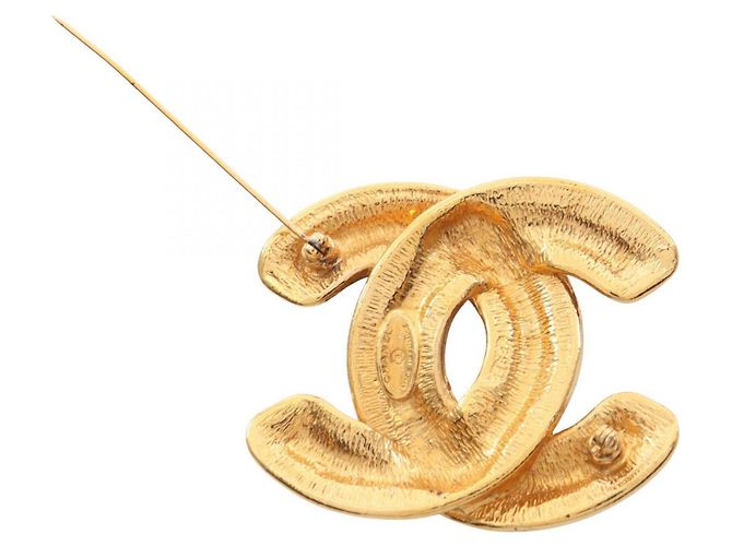 Timeless Spilla placcata in oro Chanel Coco Mark D'oro - vista 2