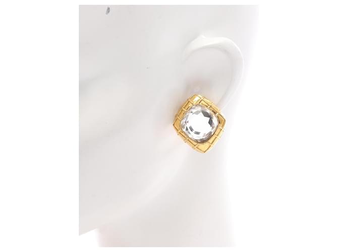 Timeless Orecchini Clip Matelassé Chanel D'oro - vista 4