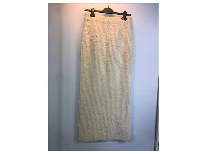 Autre Marque Falda Maxi de Punto Crema 4th + Reckless Crudo - vista 2