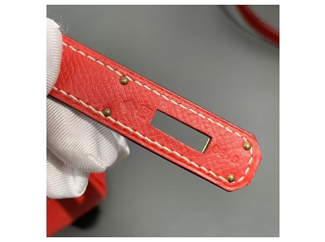 Borsa Hermès Lovecraft 32 Rossa in Pelle Rosso - vista 6