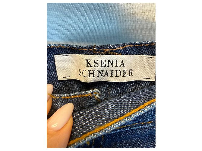 Autre Marque Jeans demi Ksenia Schnaider de denim Azul - vista 2