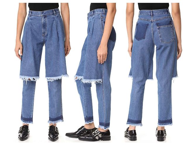Autre Marque Jeans demi Ksenia Schnaider de denim Azul - vista 5