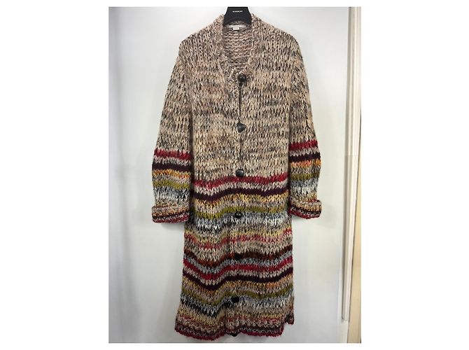 Stella Mc Cartney Stella McCartney mehrfarbiger gestreifter Alpaka-Wollmischung Cardigan - Ansicht 2