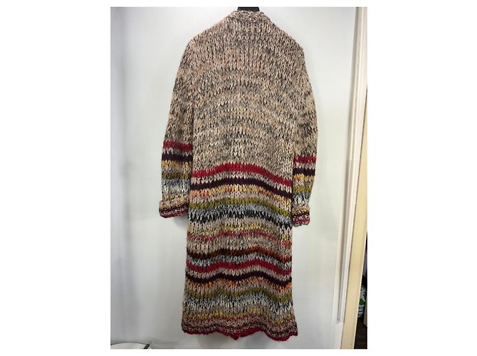 Stella Mc Cartney Stella McCartney mehrfarbiger gestreifter Alpaka-Wollmischung Cardigan - Ansicht 6