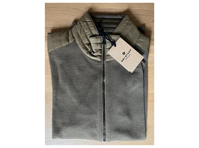 Belstaff Kelby Zip Cardigan Brown Wool - view 10
