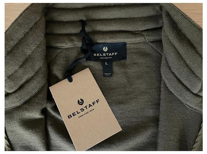 Belstaff Kelby Zip Cardigan Brown Wool - view 4