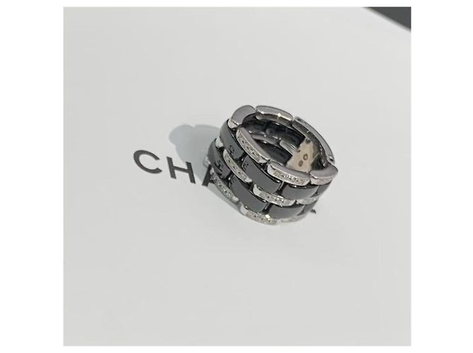 Anello a catena Chanel Ultra Collection diamanti oro bianco 18k Argento - vista 4