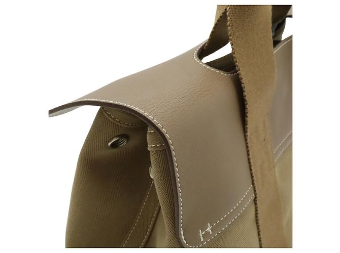 Hermès Borsa tote Hermes Valparaiso PM Taupe - vista 5