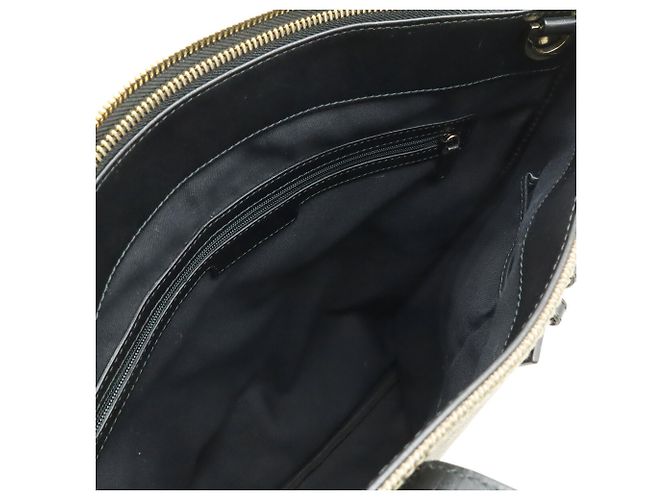 Bulgari Borsa Tote/Spalla Bvlgari Collezione Nero Grigio - vista 7