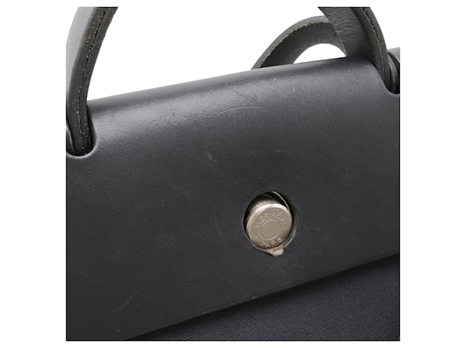 Borsa Herbag MM di Hermès Nero - vista 7