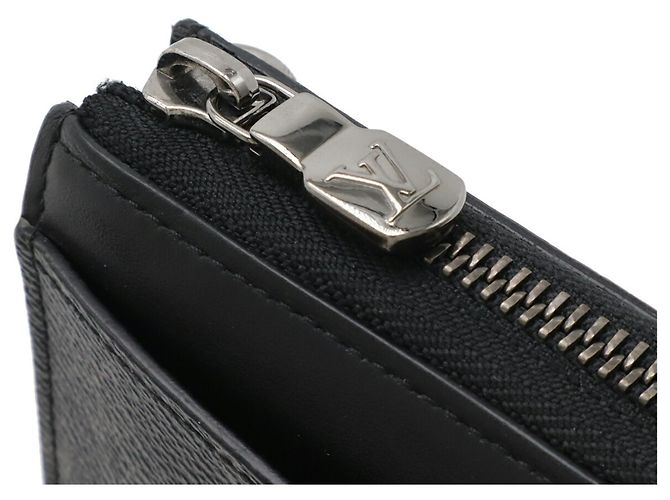 Louis Vuitton Monogram Eclipse Zippy Dragonne Long Wallet Brown Black - view 5