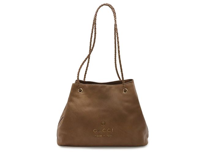 Gucci braune Leder Schultertasche - Ansicht 2
