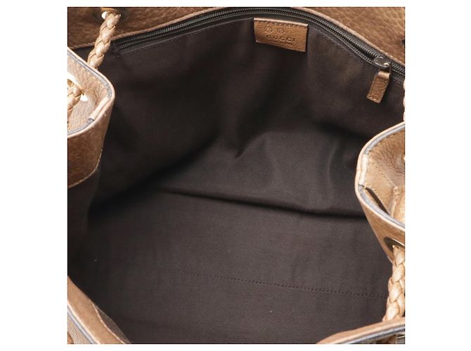 Gucci braune Leder Schultertasche - Ansicht 7