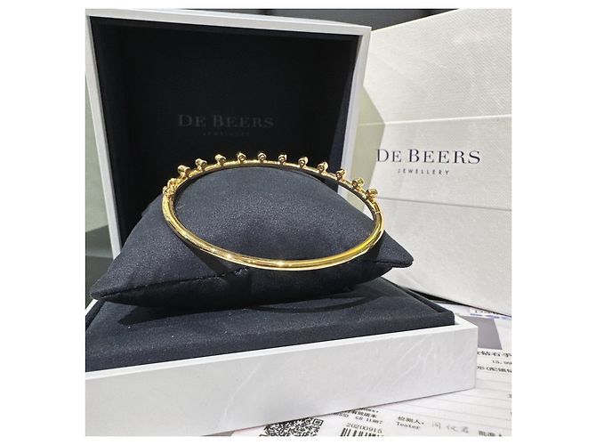 Bracciale De Beers Dewdrop in oro rosa e diamanti D'oro - vista 6
