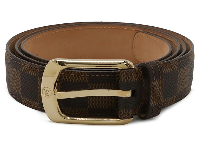 Cintura Ellipse Damier Louis Vuitton Marrone - vista 2
