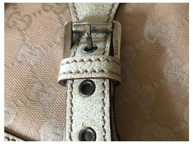 Borsa a spalla Gucci GG Canvas Beige - vista 6