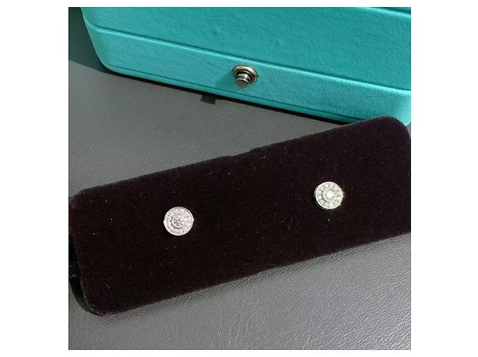Orecchini Tiffany & Co in diamante e platino Argento - vista 5