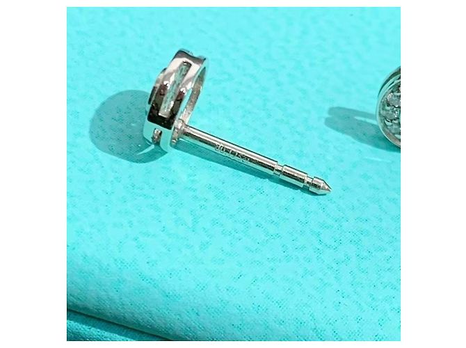 Orecchini Tiffany & Co in diamante e platino Argento - vista 6