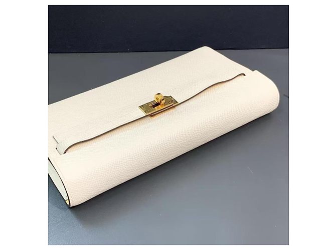 Borsa Tote Hermès Kelly Love Bianca e Gialla Bianco - vista 5