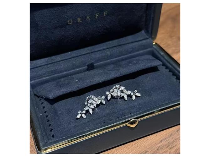Orecchini Graff quattro farfalle in diamante e platino Argento - vista 2
