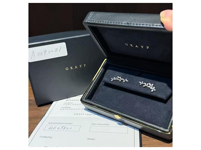 Orecchini Graff quattro farfalle in diamante e platino Argento - vista 3
