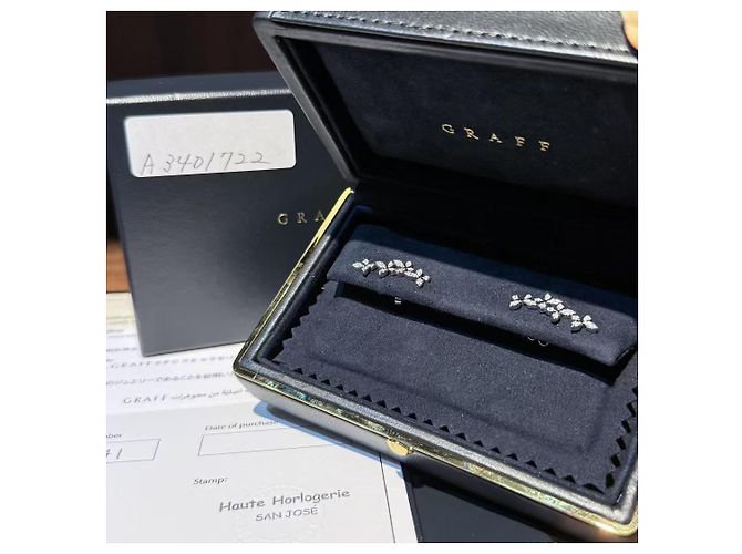 Orecchini Graff quattro farfalle in diamante e platino Argento - vista 7
