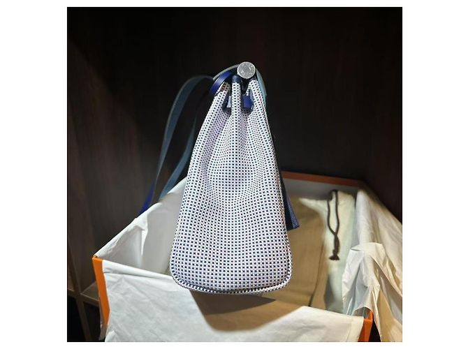 Hermès Lovebag 31 Panda Edizione Limitata Blu e Bianco - vista 2