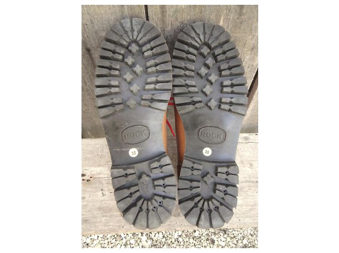 Autre Marque Botas de senderismo de cuero marrón claro - vista 5
