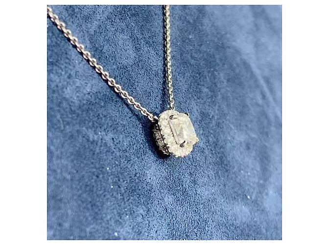 Collana Harry Winston 1 carato di diamanti 1,01 ct Argento - vista 2
