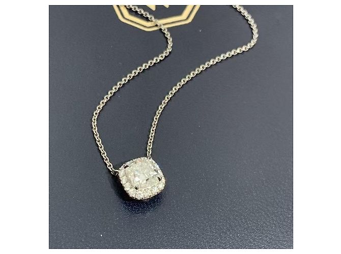 Collana Harry Winston 1 carato di diamanti 1,01 ct Argento - vista 6
