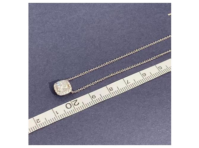 Collana Harry Winston 1 carato di diamanti 1,01 ct Argento - vista 8