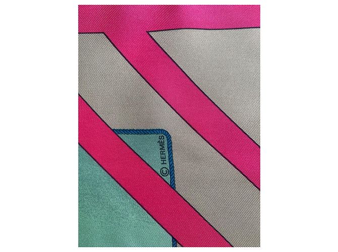 Hermès Seidentuch Rafales 90x90 Mehrfarben - Ansicht 10