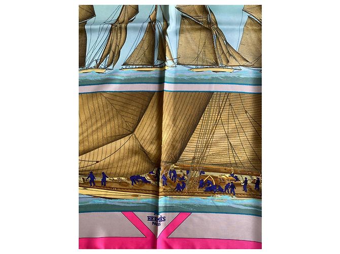 Hermès Seidentuch Rafales 90x90 Mehrfarben - Ansicht 3