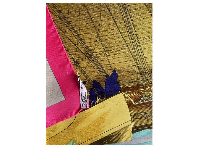 Hermès Seidentuch Rafales 90x90 Mehrfarben - Ansicht 8