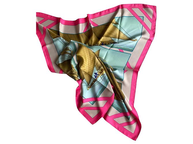 Hermès Seidentuch Rafales 90x90 Mehrfarben - Ansicht 9
