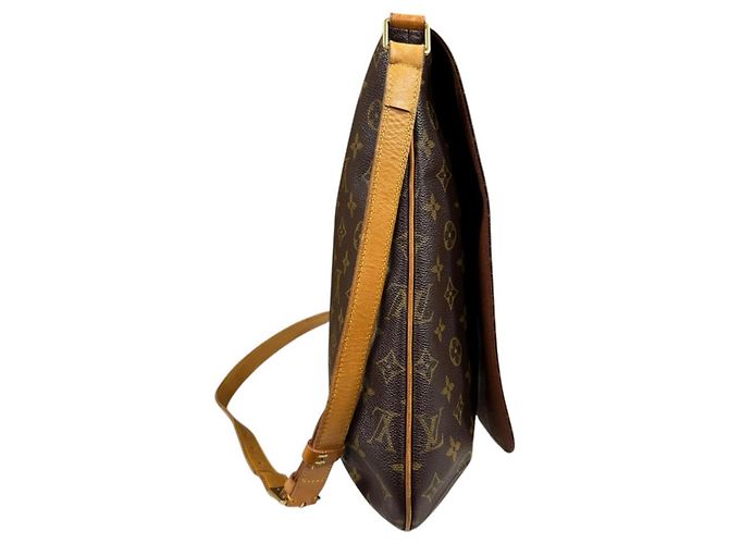 Borsa a Spalla Musette Monogram Louis Vuitton Marrone - vista 4