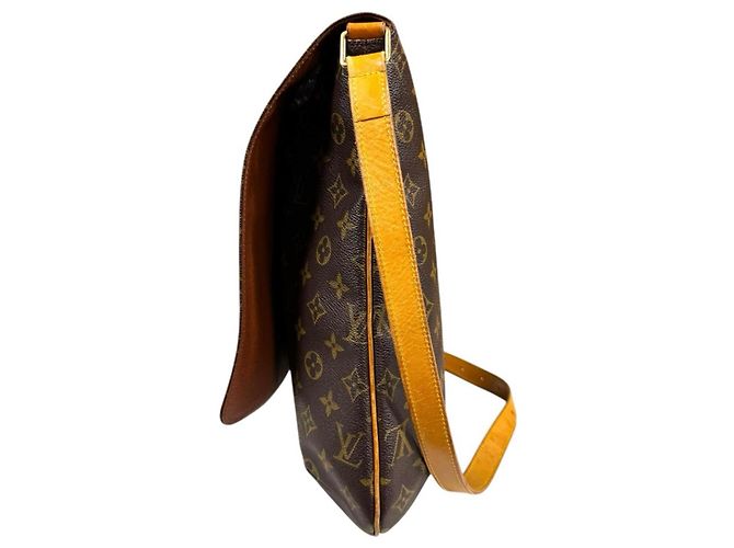 Borsa a Spalla Musette Monogram Louis Vuitton Marrone - vista 5