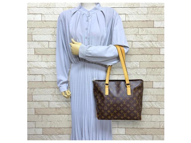 Borsa Tote Cabas Piano Monogram Louis Vuitton Marrone - vista 2