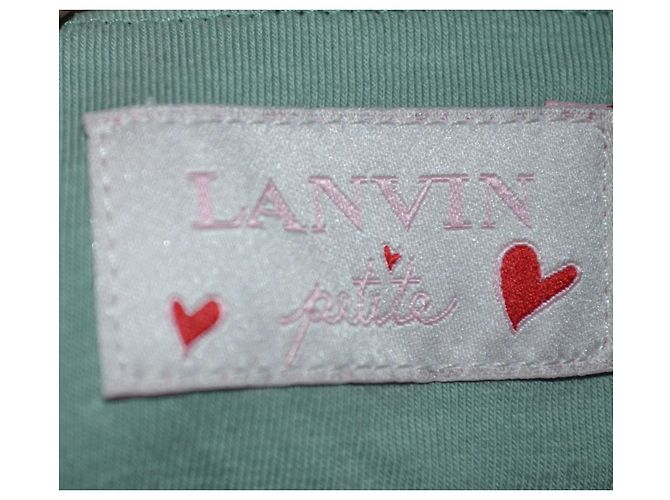 Lanvin Mini Kleid Zuckerpapier mit schwarzer Spitze Mehrfarben - Ansicht 5
