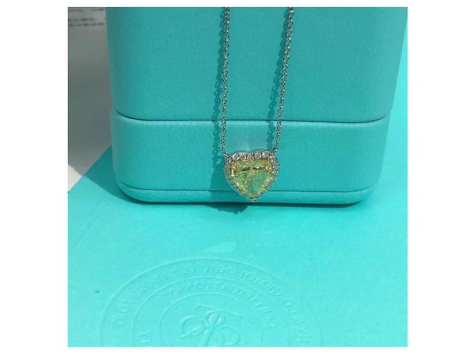Collana Tiffany & Co con diamante giallo a cuore da 2 carati - vista 5