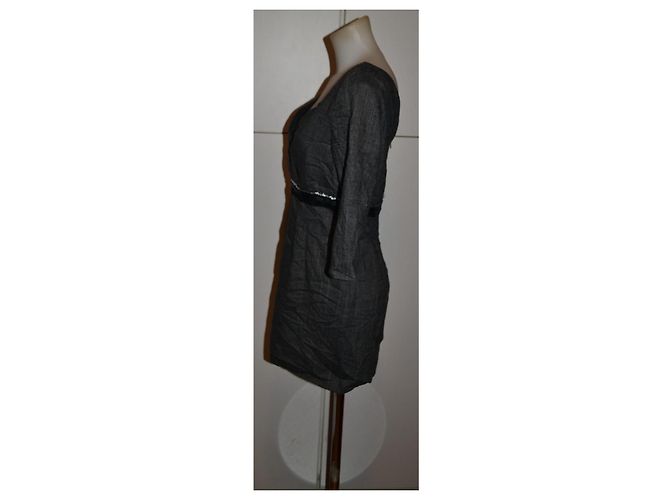 Pinko Kleid Grau Größe 46 IT - Ansicht 2